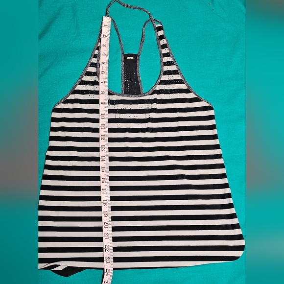 Lululemon Water Bound Singlet Apex Stripe Printed Black Dune - Picture 9 of 16